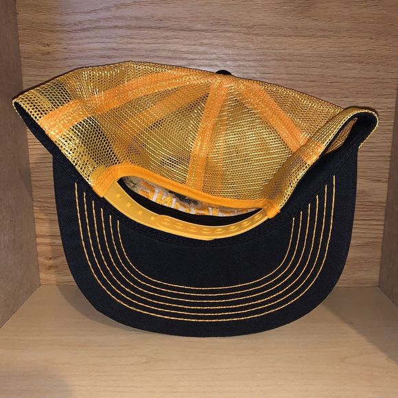 Vintage Pettibone Machinery K-Products RARE Yellow Mesh Trucker Snapback Hat - Picture 5 of 8